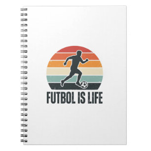 Carnet Vintage Futbol est la vie conception de maillot de