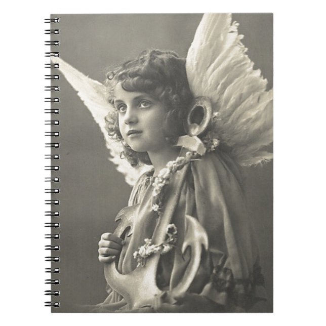 Carnet Vintage Girl Angel (Devant)