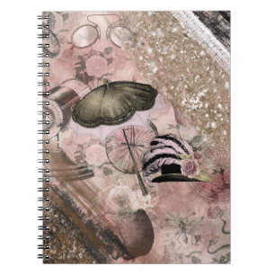 Carnet Vintage Grunge Steampunk Glam Casquette victorien