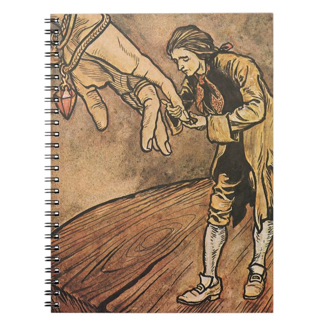 Carnet Vintage Gulliver's Travels by Arthur Rackham (Devant)