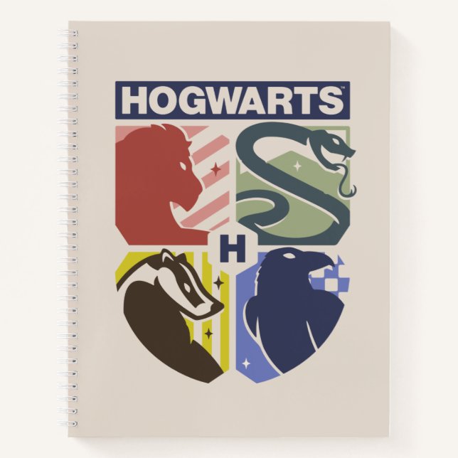 Carnet Vintage HOGWARTS™ Stamped Crest (Devant)