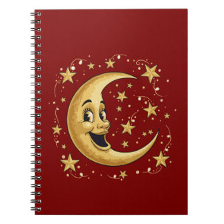 Carnet Vintage homme lunaire | Golden Celesti