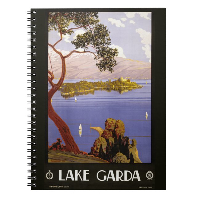 carnet vintage Lake Garda Italie (Devant)