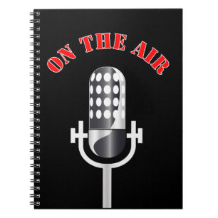 Carnet Vintage microphone