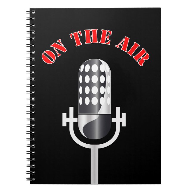 Carnet Vintage microphone (Devant)