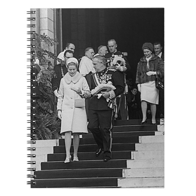 Carnet Vintage Monaco Prince Albert et Princesse Grace (Devant)