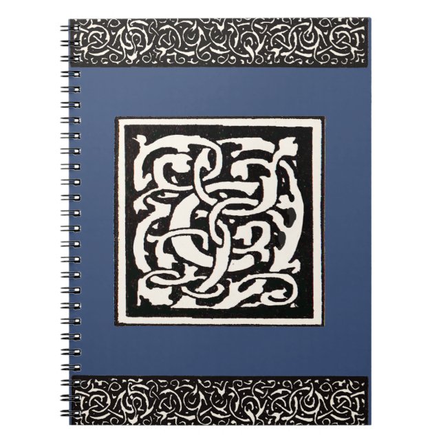 Carnet Vintage Monogram C Art Nouveau Letter (Devant)