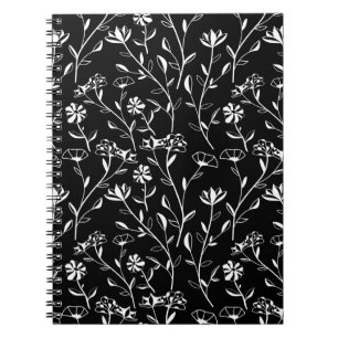 Carnet Vintage motif floral de Contour sans joint. Dessin