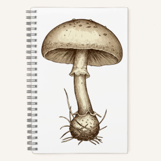 Carnet Vintage Mushrooms