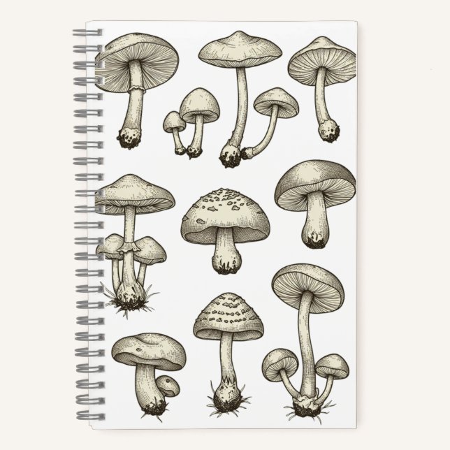 Carnet Vintage Mushrooms Notebook (Recto)
