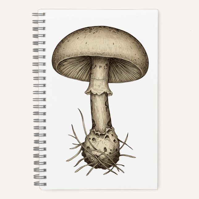 Carnet Vintage Mushrooms Notebook (Recto)