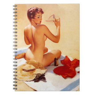 Carnet Vintage Naughty Beach Beauty Pin Up