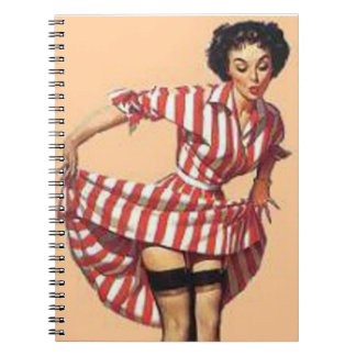 Carnet Vintage Naughty Candy Striper Pin Up