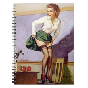 Carnet Vintage Naughty Enseignant Pin Up