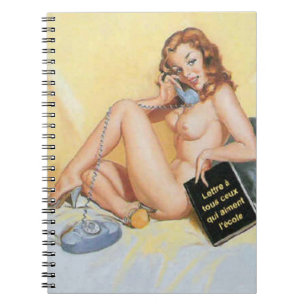 Carnet Vintage Naughty Hello Pin Up