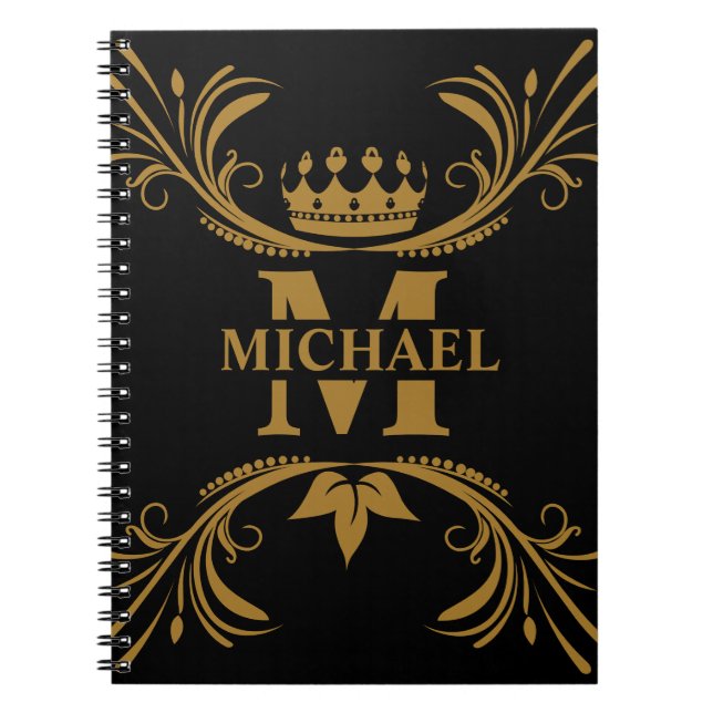 Carnet Vintage Personalized Monogram and Name  (Devant)