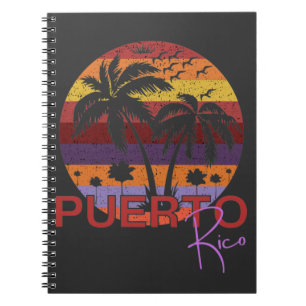 Carnet Vintage Porto Rico Summer Beach
