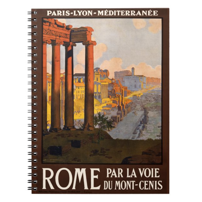 carnet vintage Rome Italie (Devant)