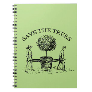 Carnet Vintage Save the Trees Notebook 1