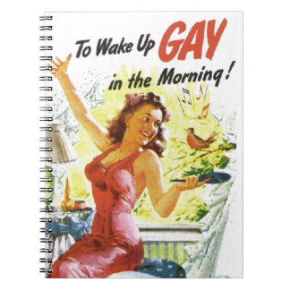 Carnet Vintage "Se réveiller gay"