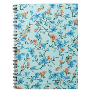 Carnet Vintage simple : Motif en tissu floral