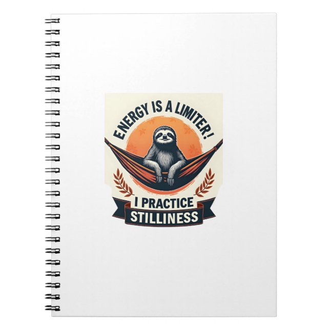 Carnet Vintage Sloth Sunset Retro Forest Animal Art 2 (Devant)