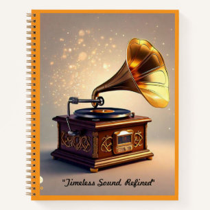 Carnet "Vintage Soundwave Art"