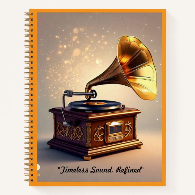 Carnet "Vintage Soundwave Art" (Devant)