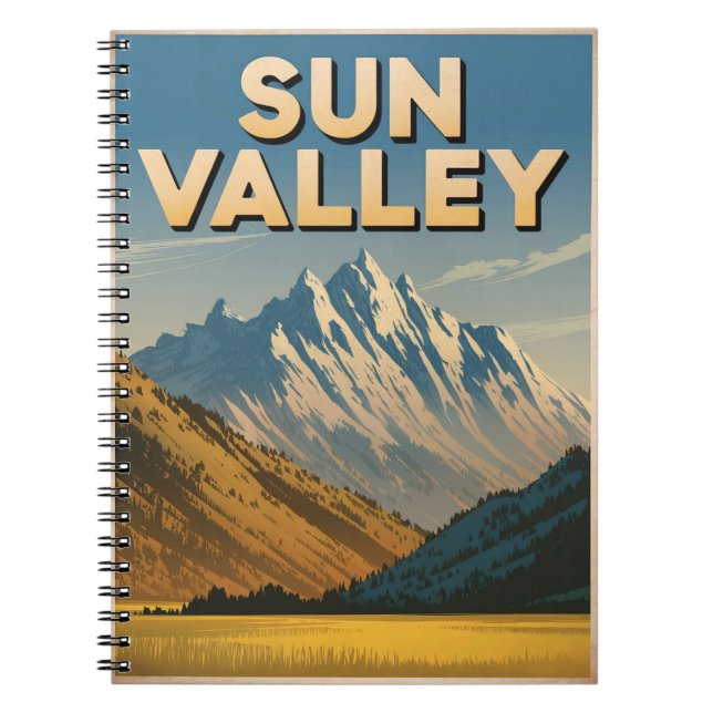 Carnet Vintage Sun Valley Idaho (Devant)