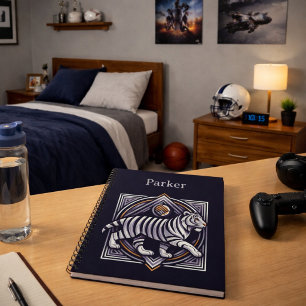 Carnet Vintage Tiger Bleu Marine
