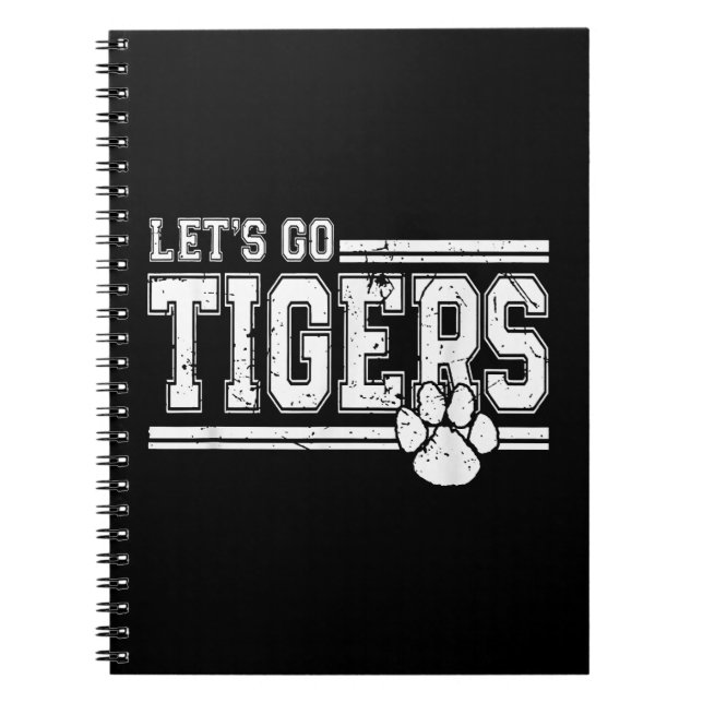 Carnet Vintage Tigers School Sports Nom Retro (Devant)