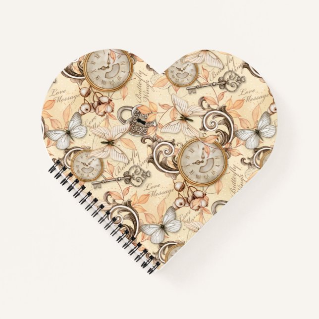 Carnet Vintage Victorian Shabby Chic Country Motif (Devant)