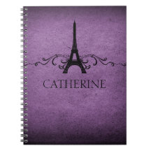 Carnet vintage, violet