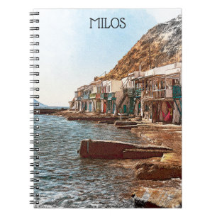 Carnet Vintage voyage Milos Grèce