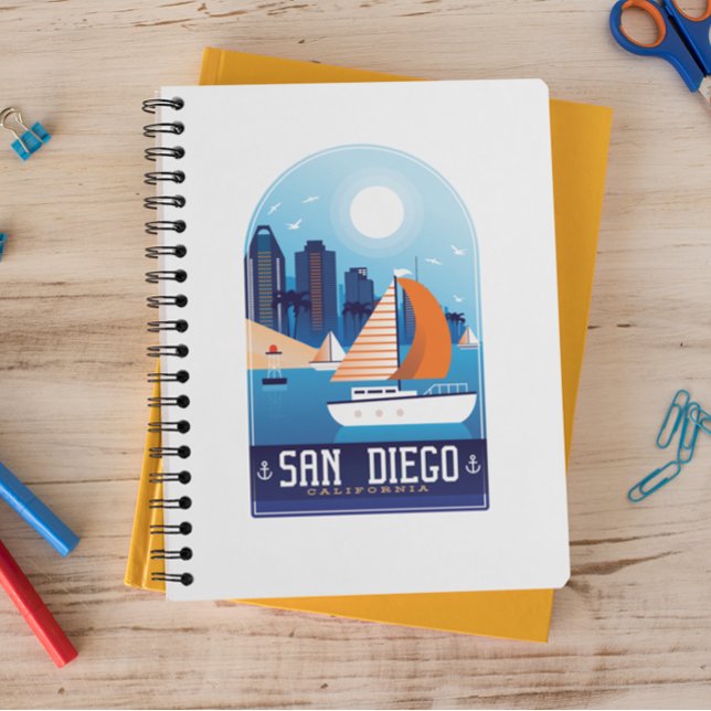 Carnet Vintage voyage San Diego California (San Diego Vintage Travel notebook)