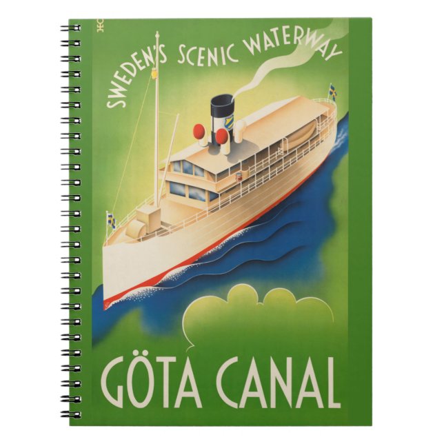 Carnet Vintage voyage Suède (Devant)