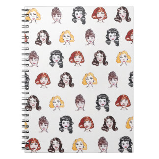 Carnet Vintage Watercolour Pin up Notebook
