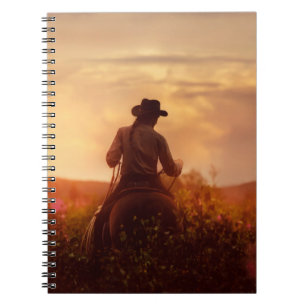 Carnet Vintage western cowboy portrait