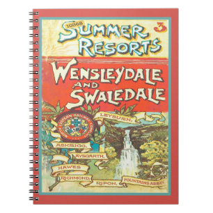 Carnet Vintage Yorkshire Railroad Tourist Guide Art Couve