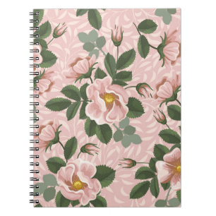 Carnet Vintages Roses sauvages : Arrière - plan floral