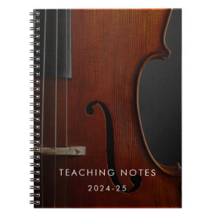 Carnet Viola Teacher Music Office Simple Moderne