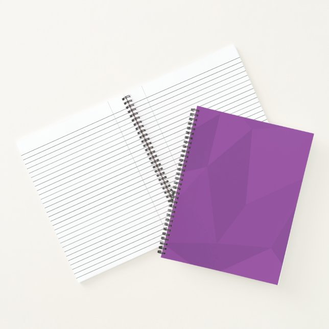 Carnet Violet, géométrique, cool, tendance, art simple mo (Intérieur)