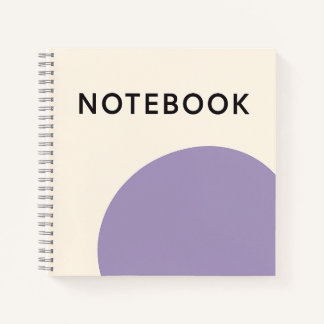 Carnet violet minimaliste