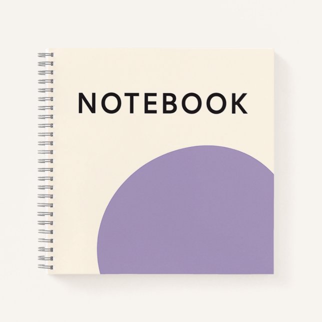 Carnet violet minimaliste (Devant)