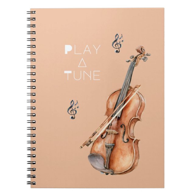 Carnet Violon Joue Une Chanson (Devant)