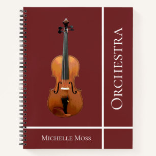 Carnet Violon personnalisé