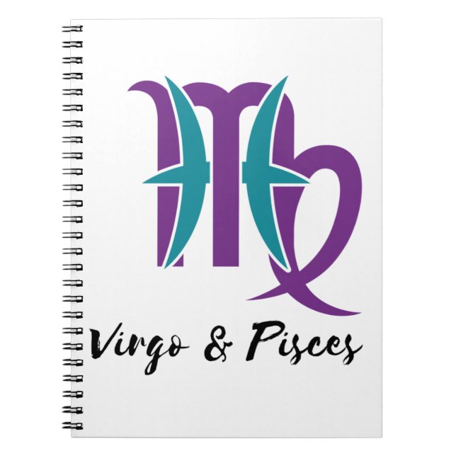 Carnet Virgo et Pisces Couples Zodiac Astrologie (Devant)