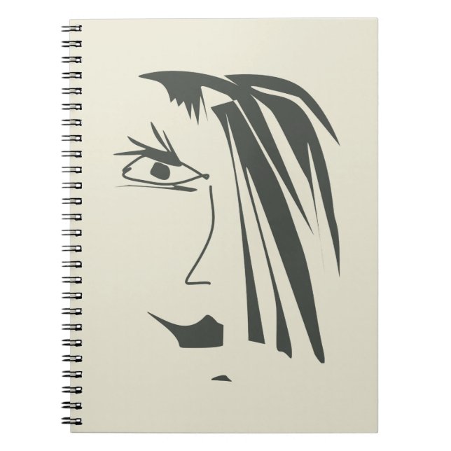 Carnet Visage Abstrait. (Devant)