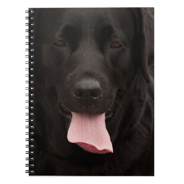 Carnet Visage de chien noir (Devant)