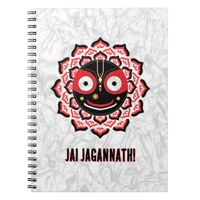 Carnet Visage de Lord Jagannath Chakra Divinité hindoue (Devant)